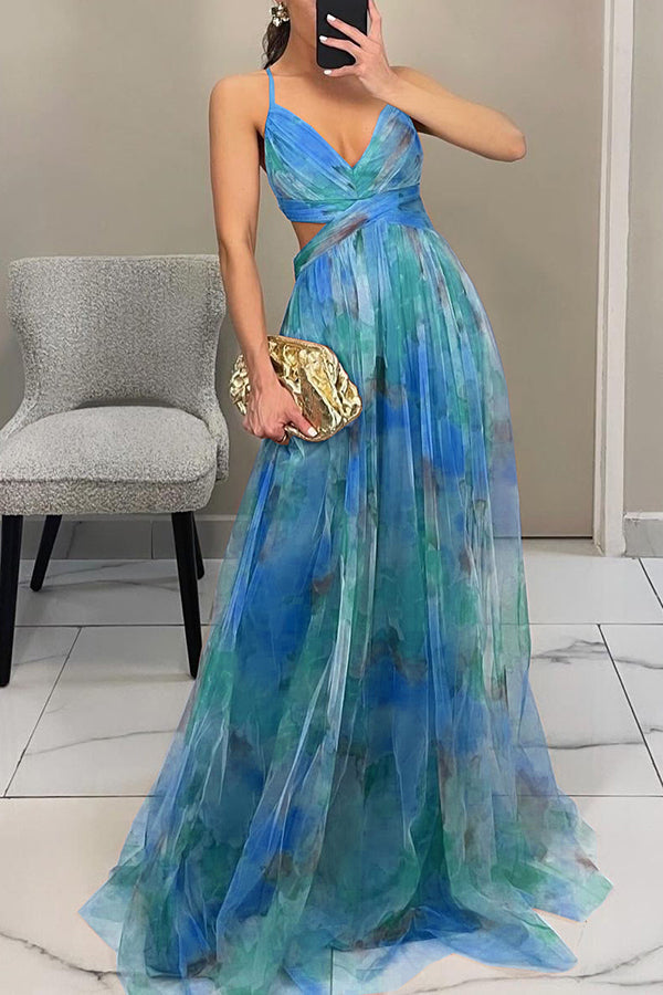 MECH FLORAL DRESS