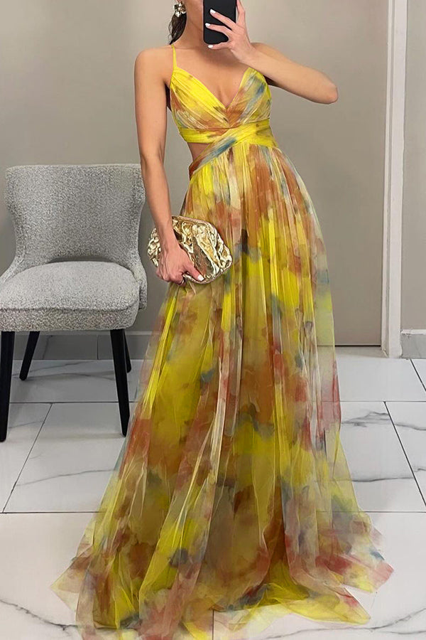 MECH FLORAL DRESS