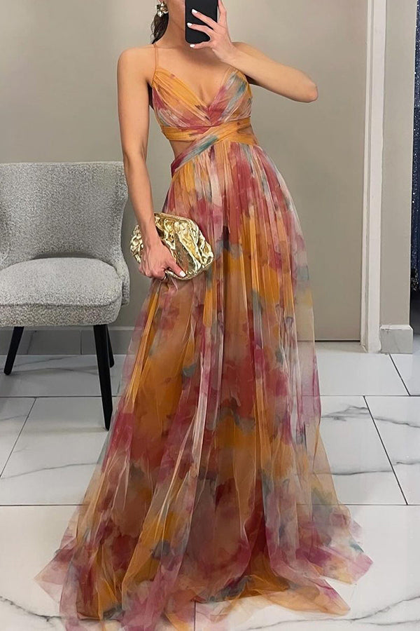 MECH FLORAL DRESS