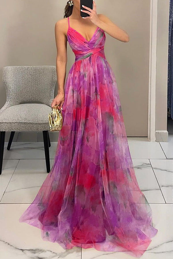 MECH FLORAL DRESS