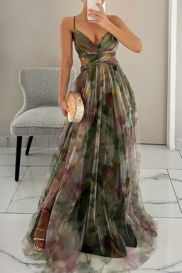 MECH FLORAL DRESS