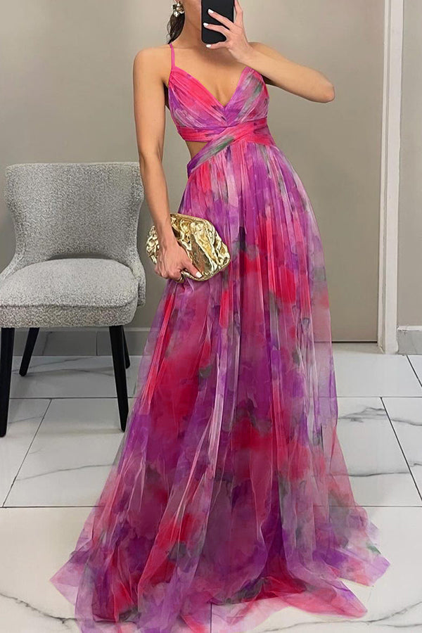 MECH FLORAL DRESS