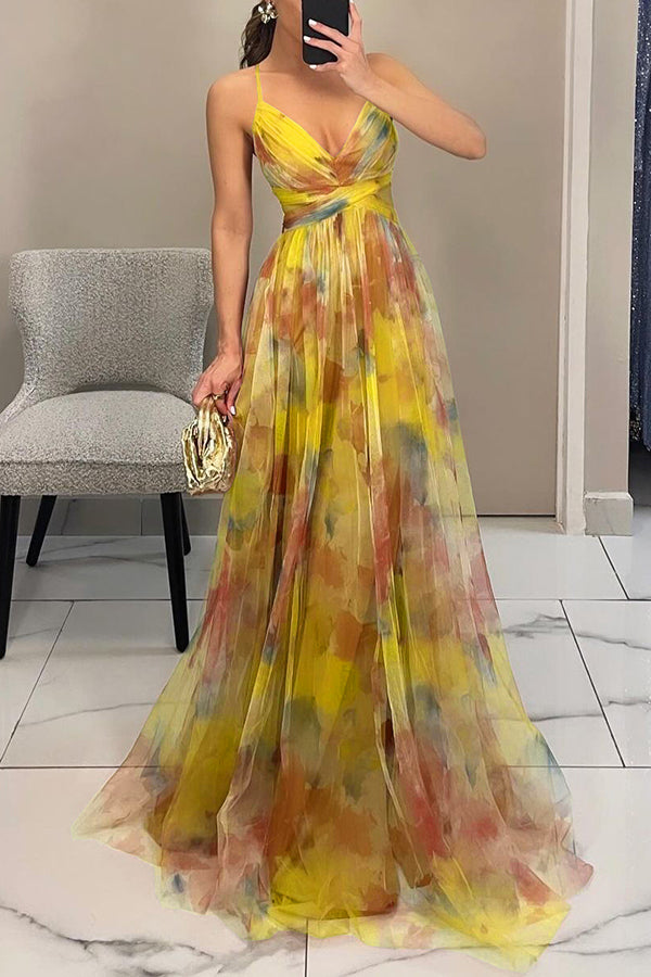 MECH FLORAL DRESS