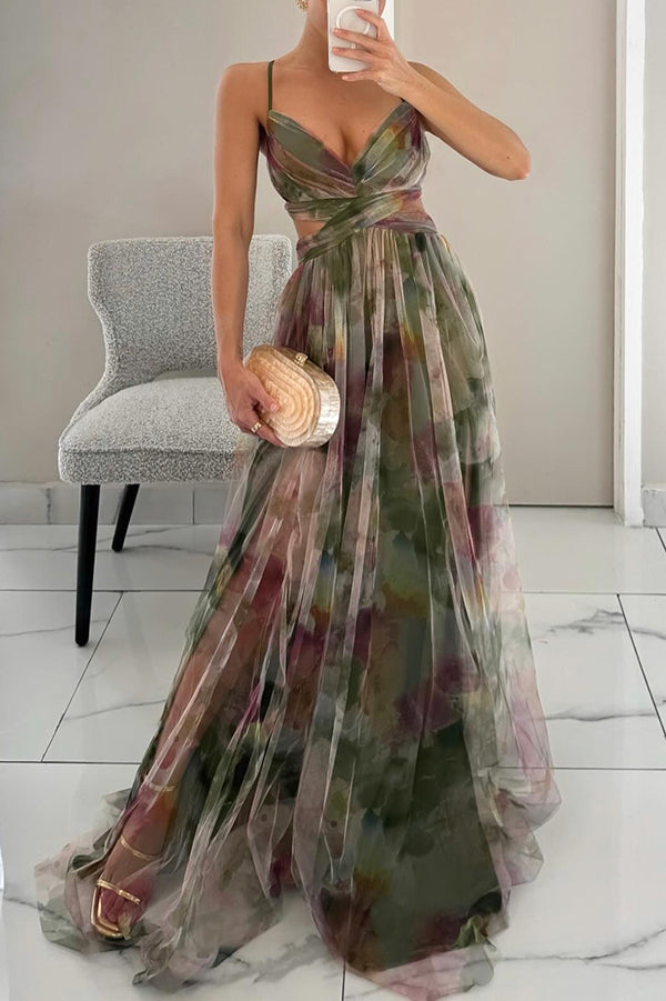 MECH FLORAL DRESS