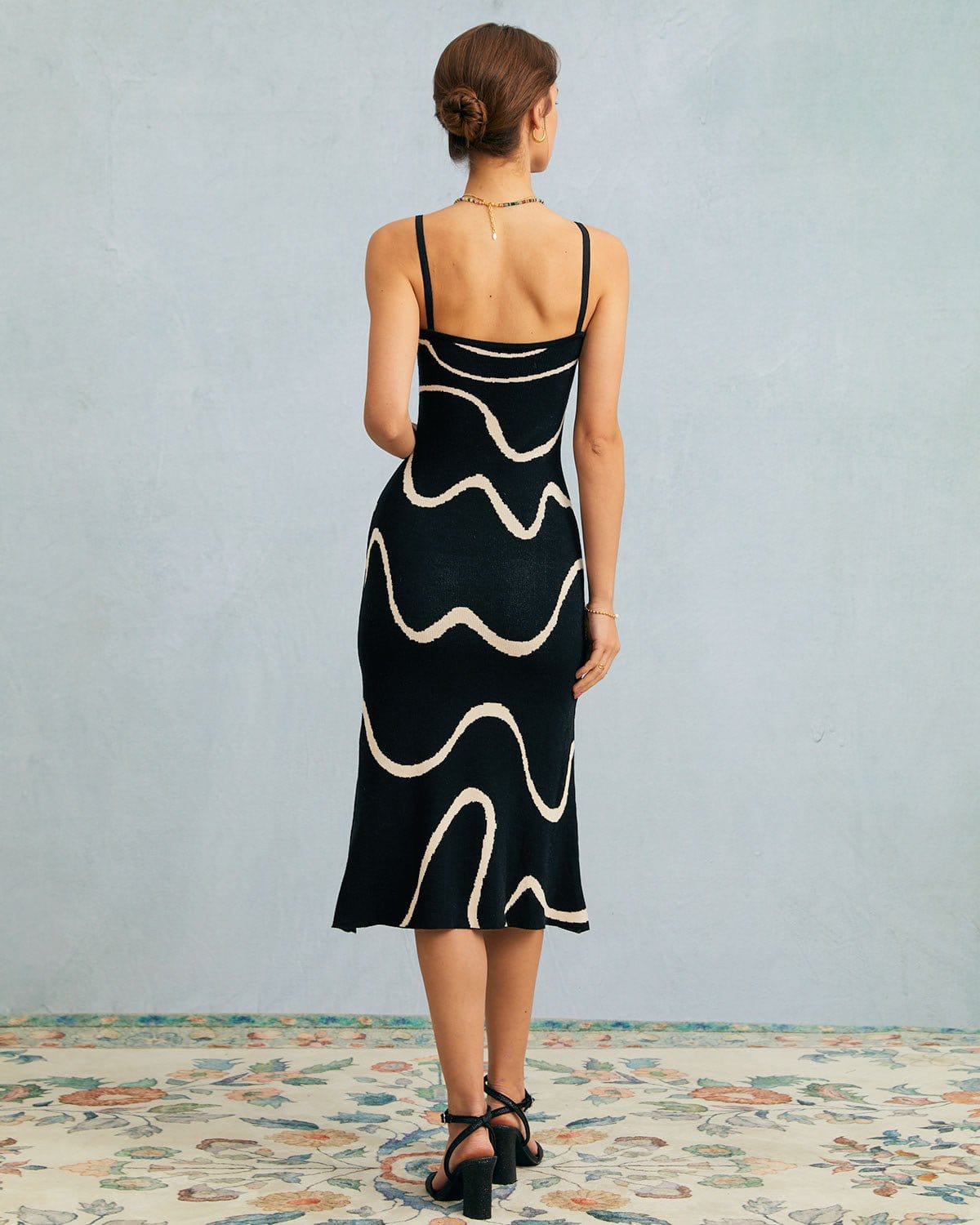 LUMINA BLACK WAVE DRESS