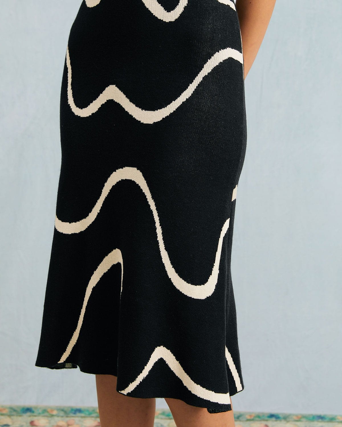 LUMINA BLACK WAVE DRESS