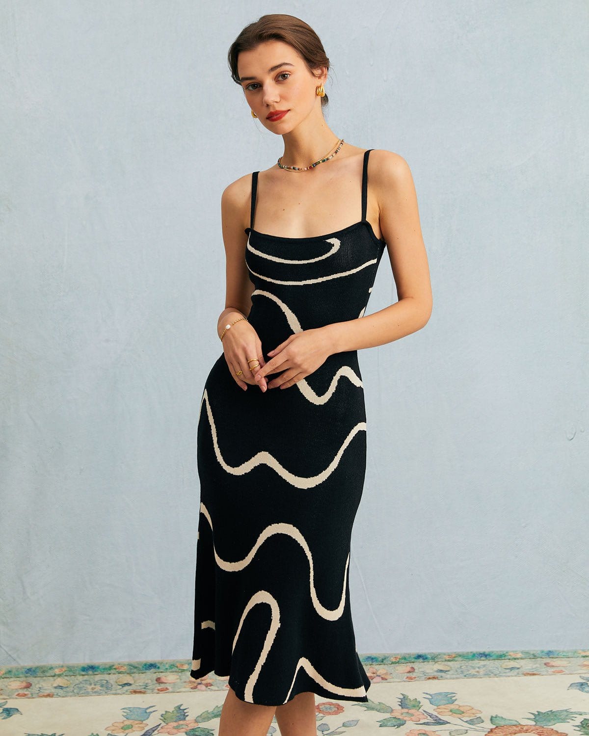 LUMINA BLACK WAVE DRESS