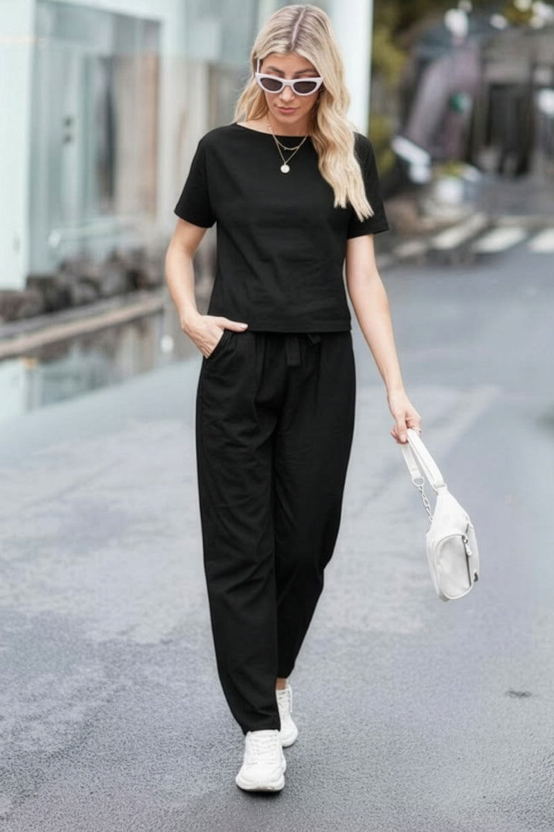 LUNNARA COTTON-LINEN CO-ORD