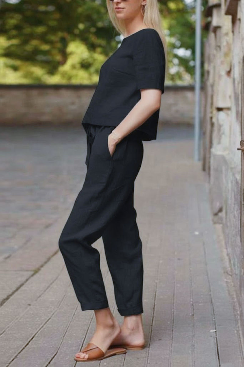 LUNNARA COTTON-LINEN CO-ORD