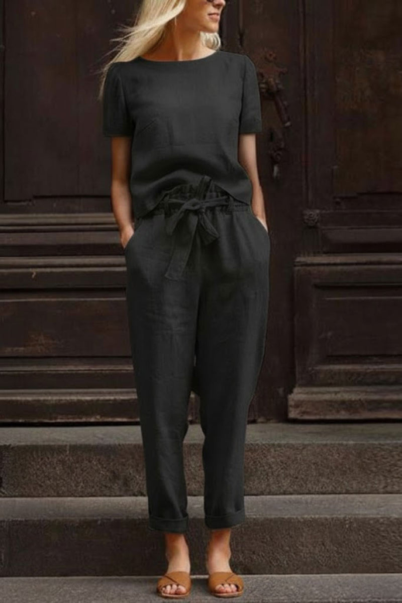 LUNNARA COTTON-LINEN CO-ORD