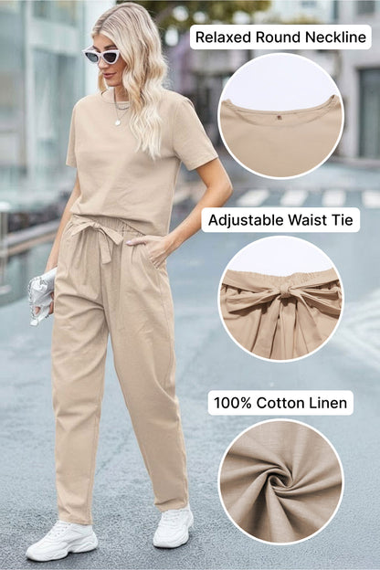 LUNNARA COTTON-LINEN CO-ORD
