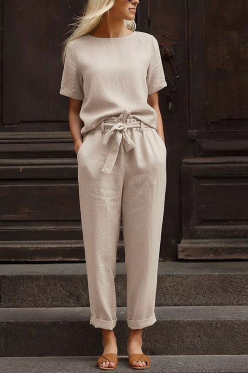 LUNNARA COTTON-LINEN CO-ORD