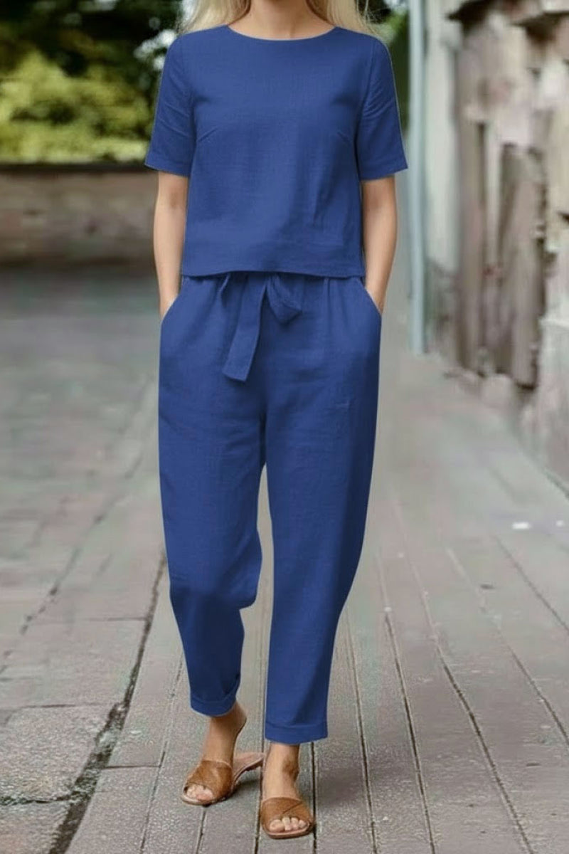 LUNNARA COTTON-LINEN CO-ORD