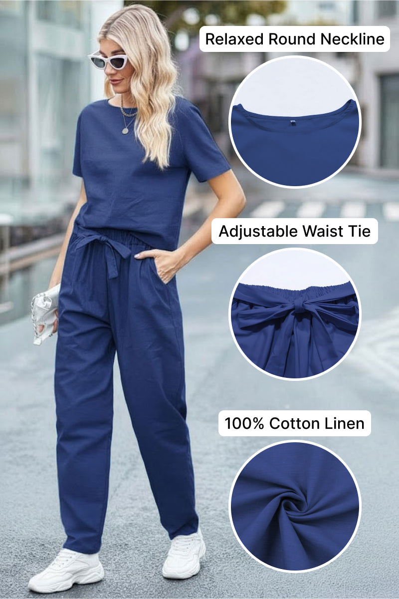 LUNNARA COTTON-LINEN CO-ORD