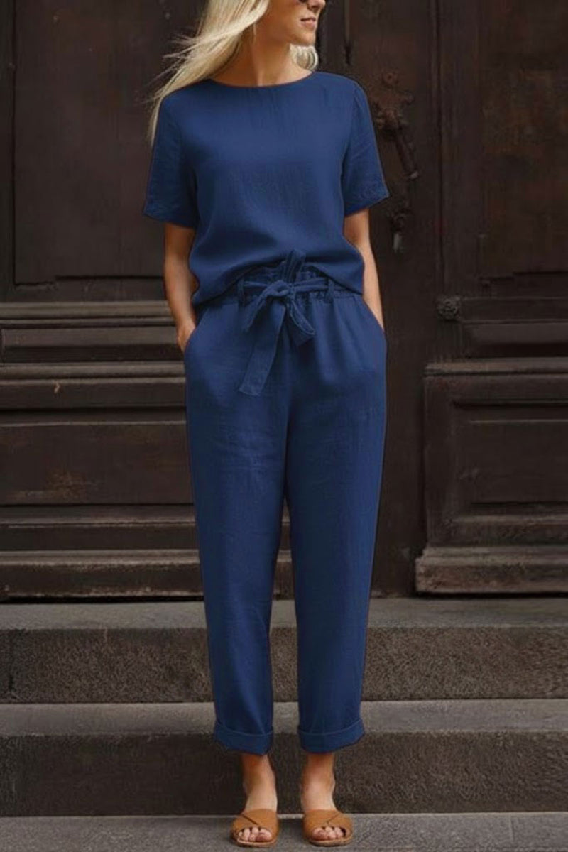 LUNNARA COTTON-LINEN CO-ORD