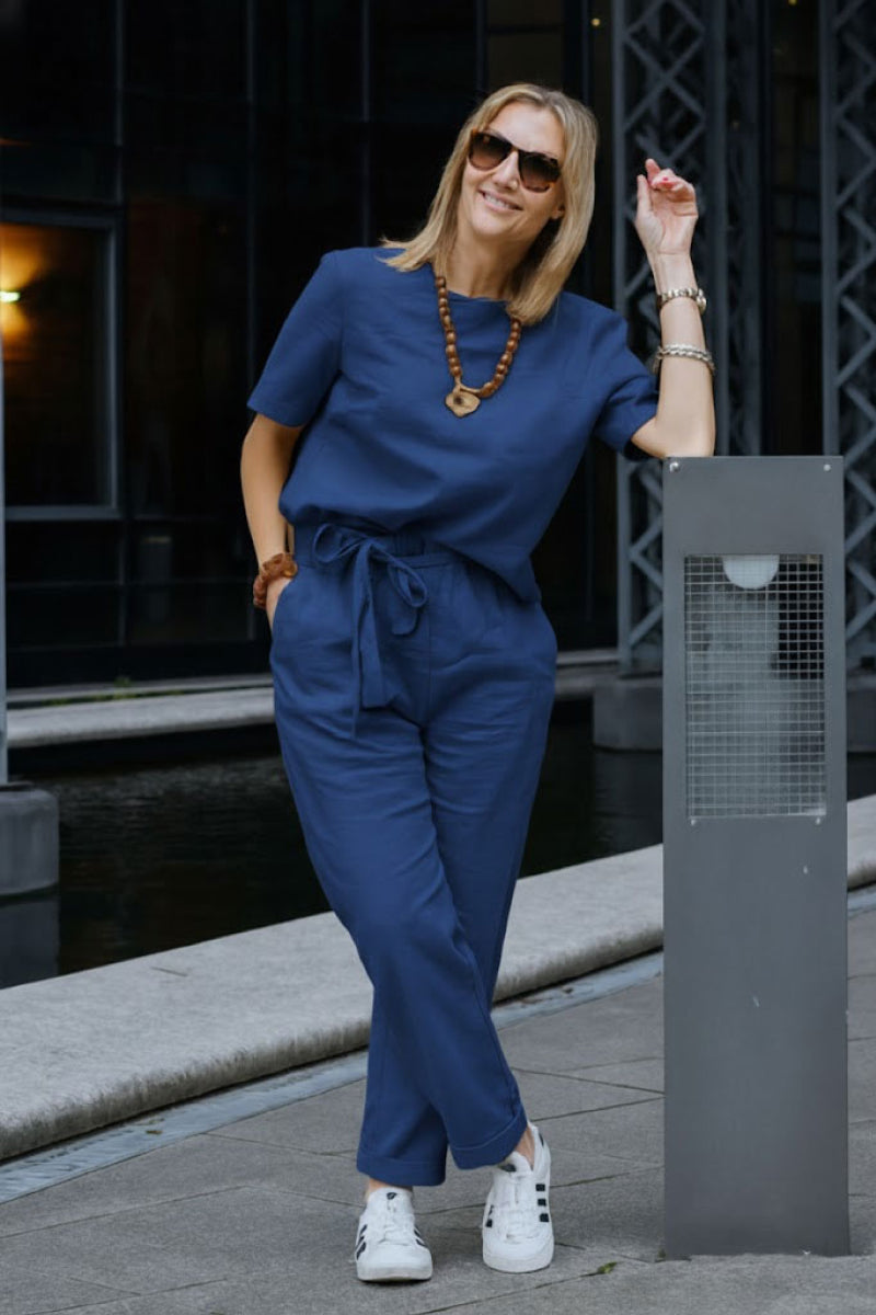 LUNNARA COTTON-LINEN CO-ORD