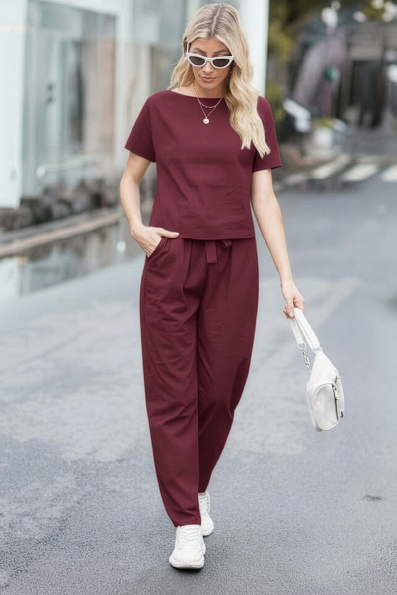 LUNNARA COTTON-LINEN CO-ORD