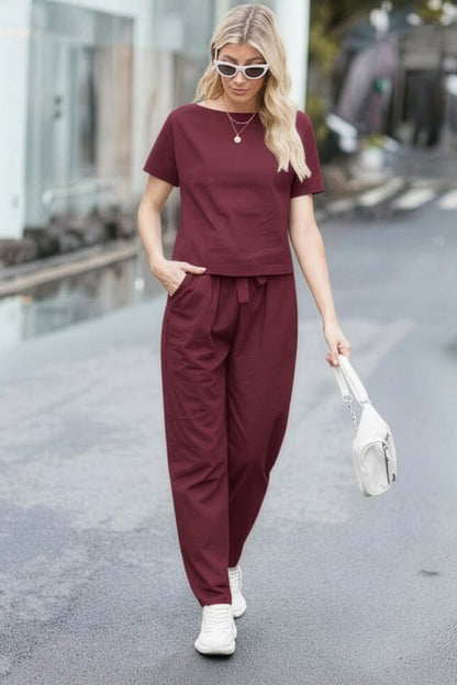 LUNNARA COTTON-LINEN CO-ORD