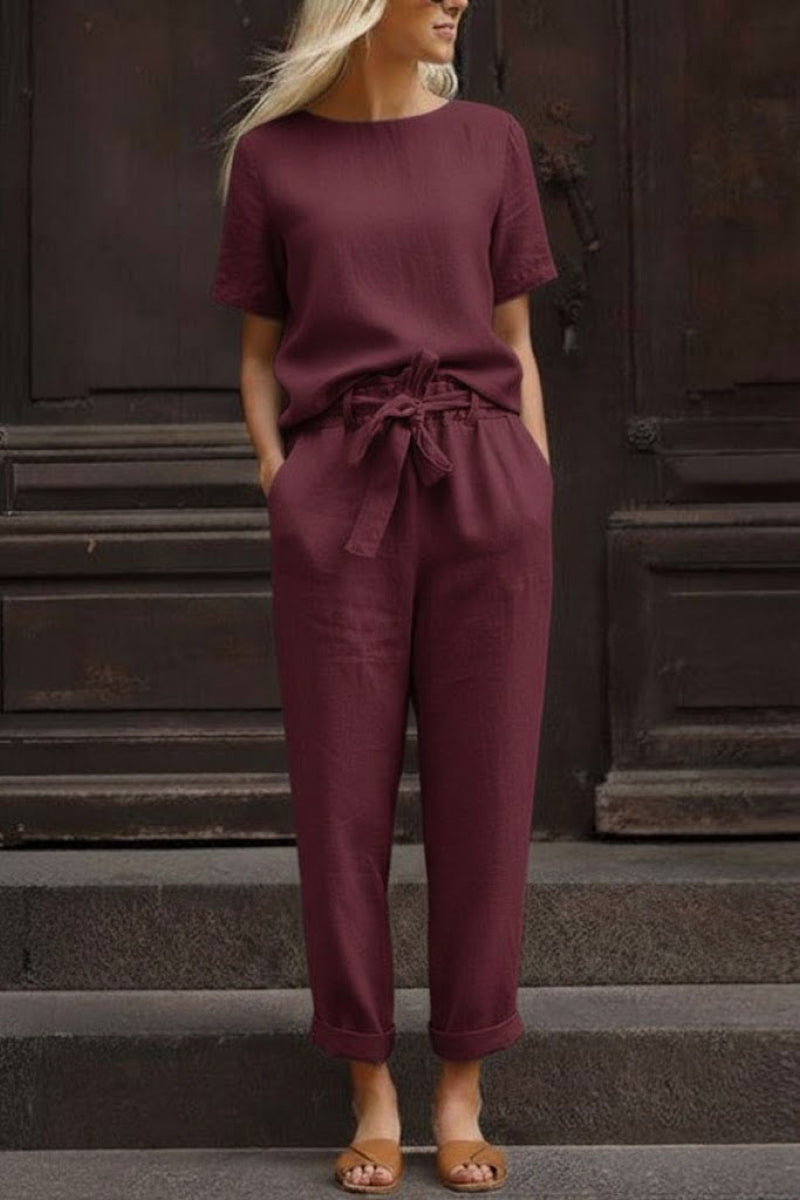 LUNNARA COTTON-LINEN CO-ORD