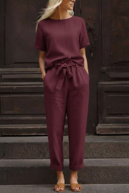 LUNNARA COTTON-LINEN CO-ORD