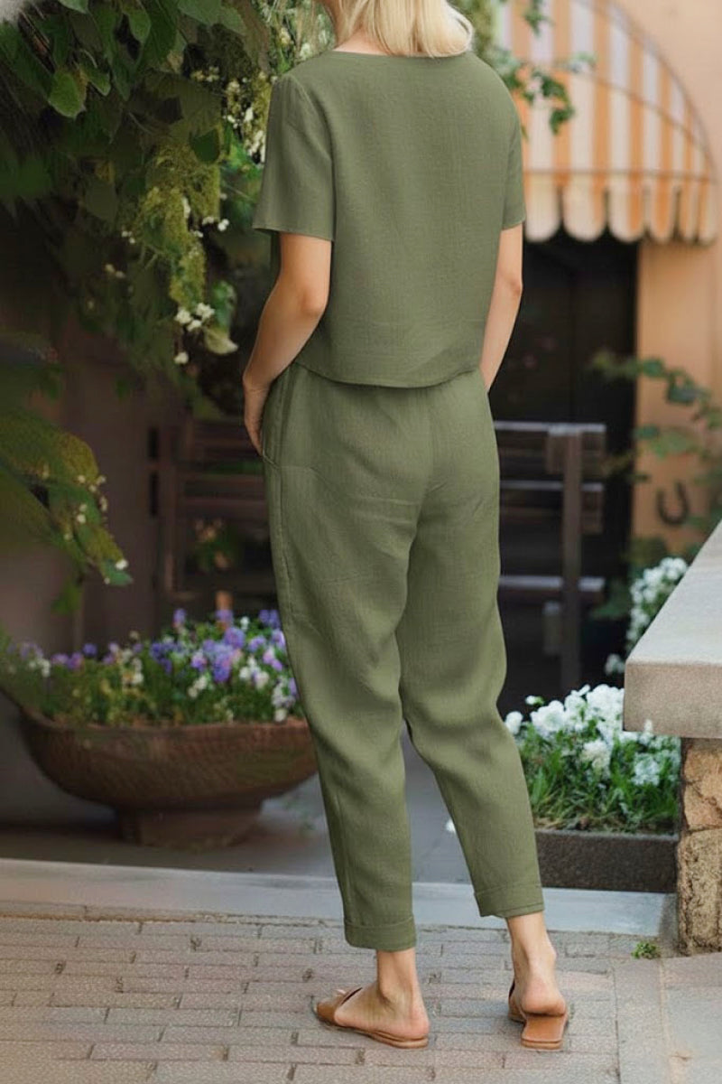 LUNNARA COTTON-LINEN CO-ORD