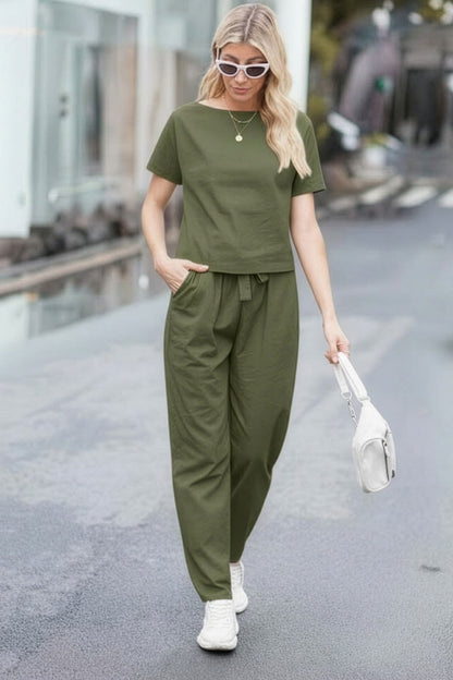 LUNNARA COTTON-LINEN CO-ORD