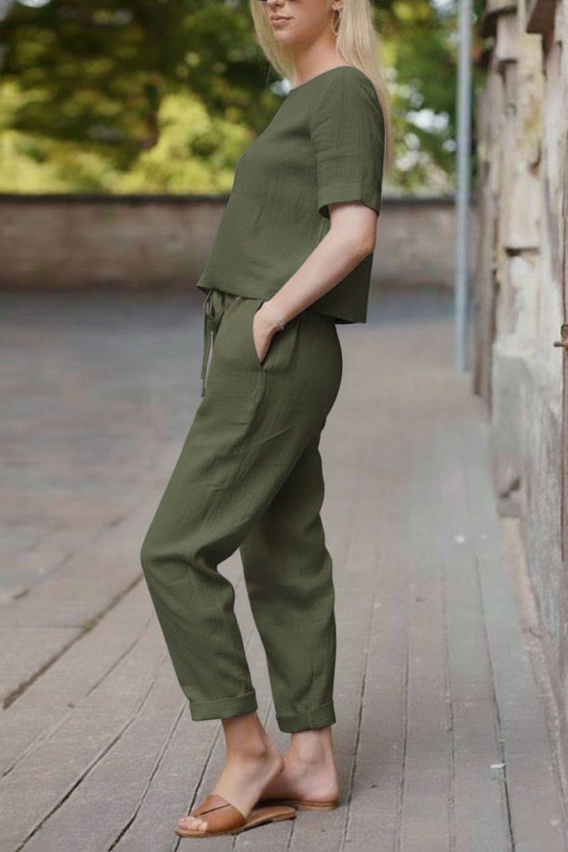 LUNNARA COTTON-LINEN CO-ORD