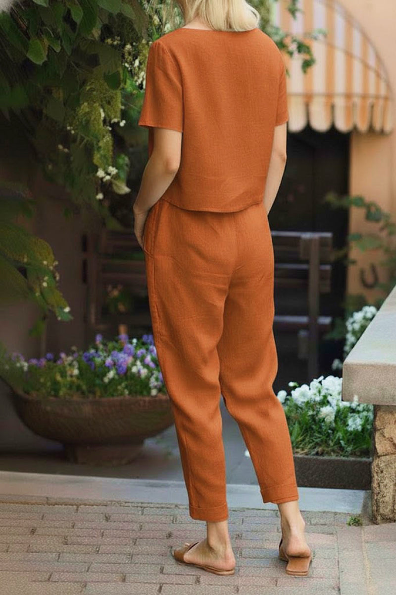 LUNNARA COTTON-LINEN CO-ORD
