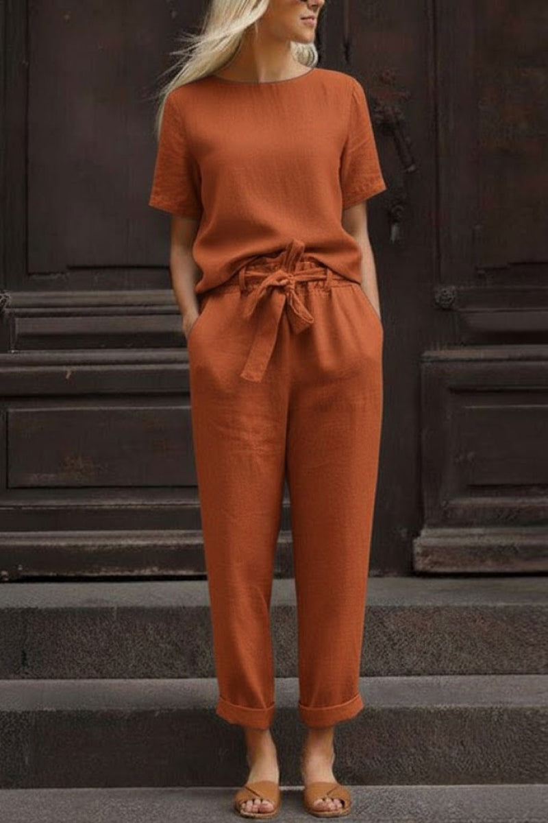 LUNNARA COTTON-LINEN CO-ORD