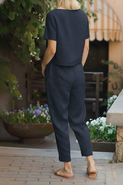 LUNNARA COTTON-LINEN CO-ORD