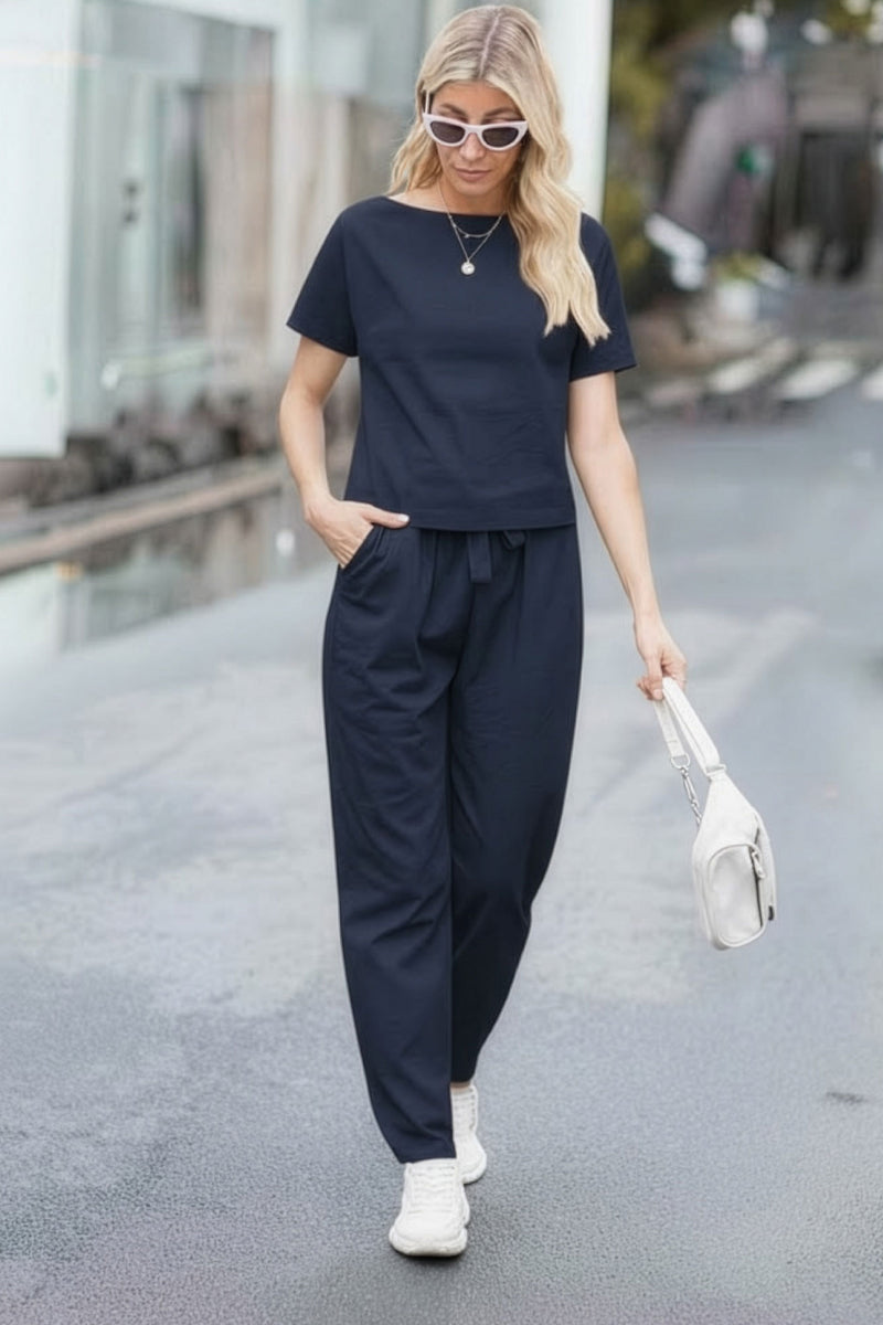 LUNNARA COTTON-LINEN CO-ORD