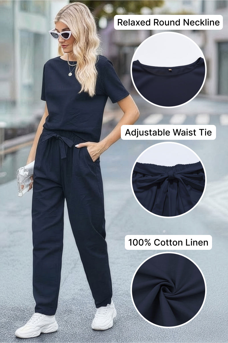 LUNNARA COTTON-LINEN CO-ORD