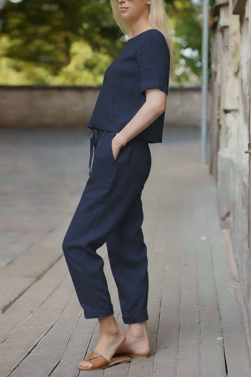 LUNNARA COTTON-LINEN CO-ORD