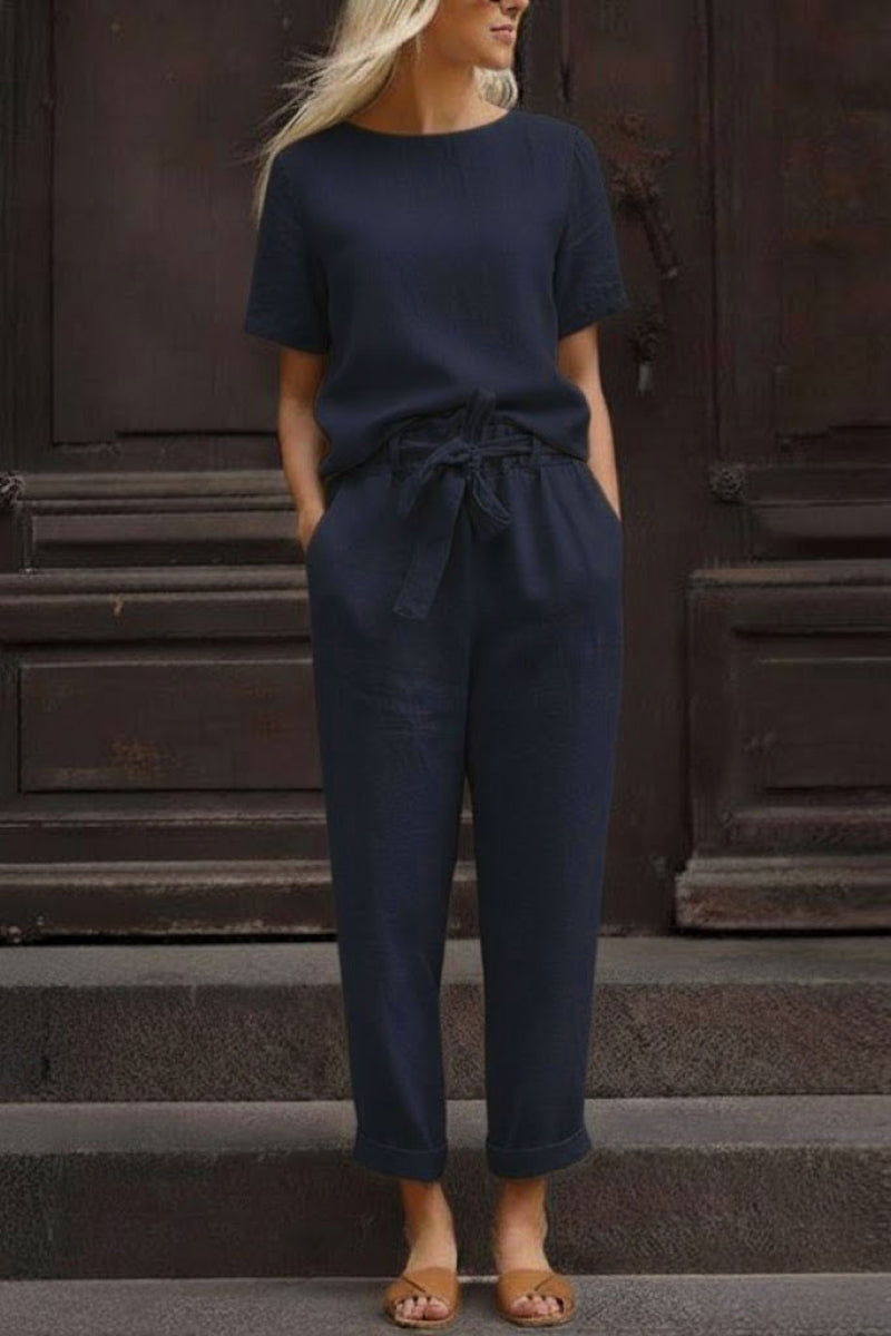 LUNNARA COTTON-LINEN CO-ORD