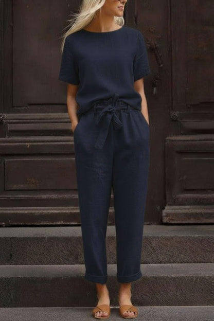 LUNNARA COTTON-LINEN CO-ORD