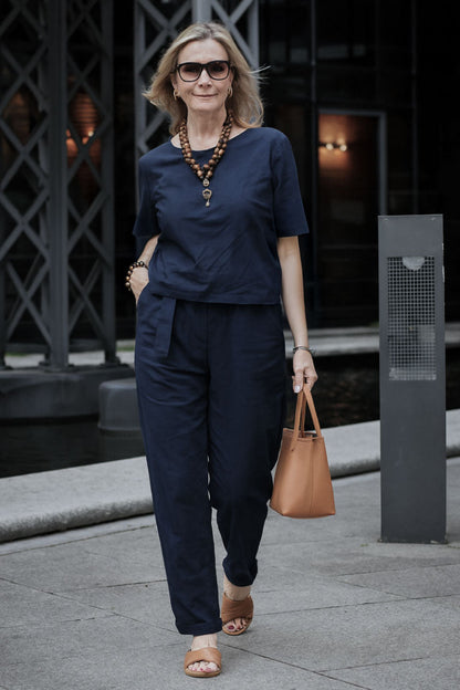 LUNNARA COTTON-LINEN CO-ORD