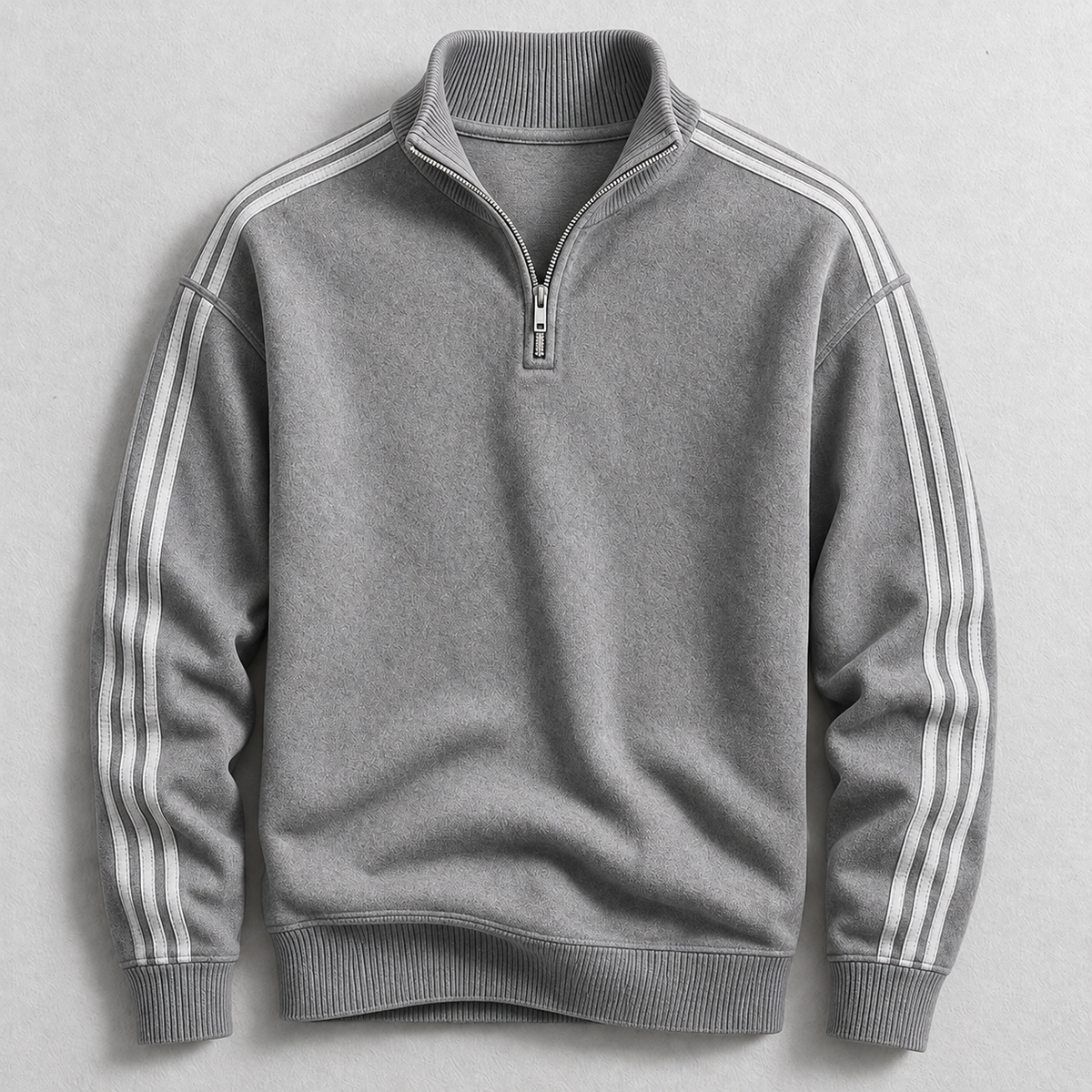 FABIO STRIPED QUARTER-ZIP