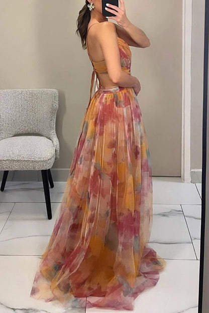 MECH FLORAL DRESS