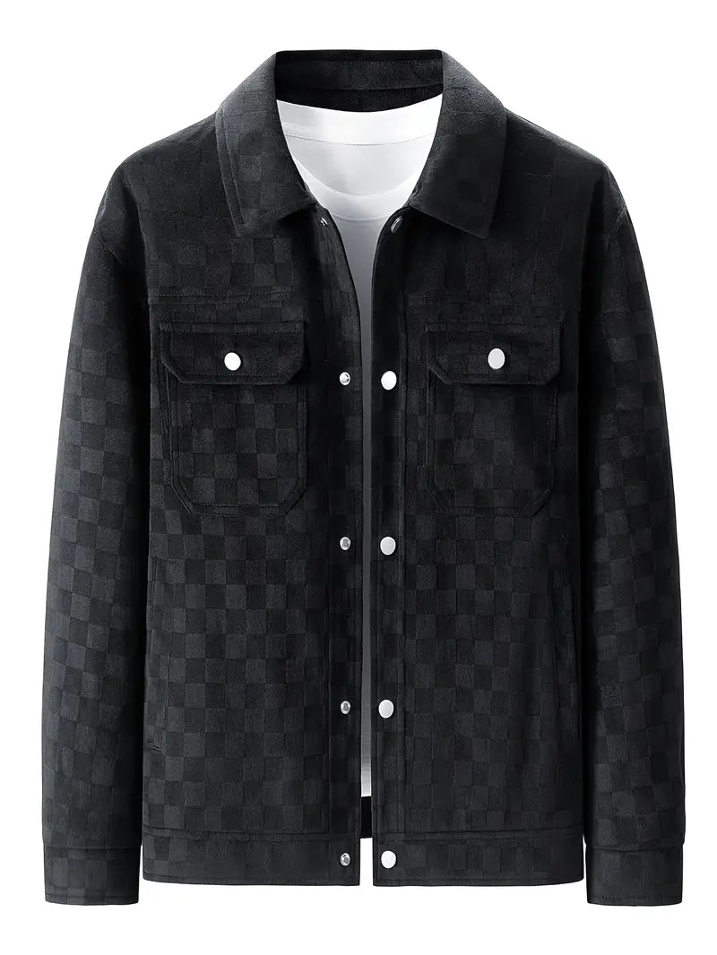 CASTELLINI SUEDE CHECK JACKET