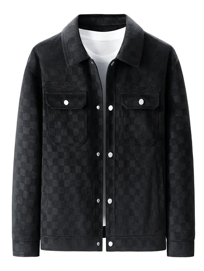 CASTELLINI SUEDE CHECK JACKET