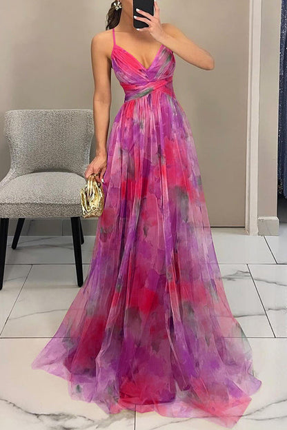 MECH FLORAL DRESS