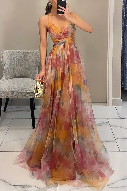 MECH FLORAL DRESS