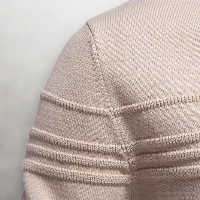 SULLIVAN GRID COTTON SWEATER