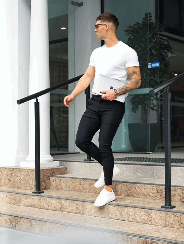 Noa Stretch Pants  - Black