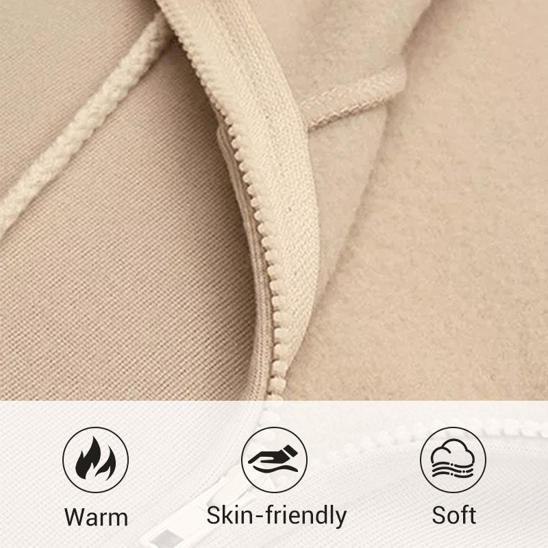 ZERRA ZIPPER HOODED SWEATER