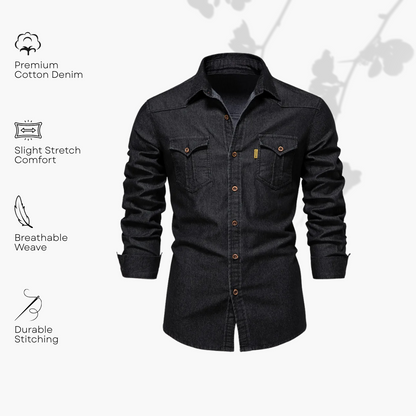 VALENZO COTTON DENIM SHIRT