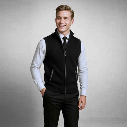 ROSSIER FULL-ZIP SWEATER VEST