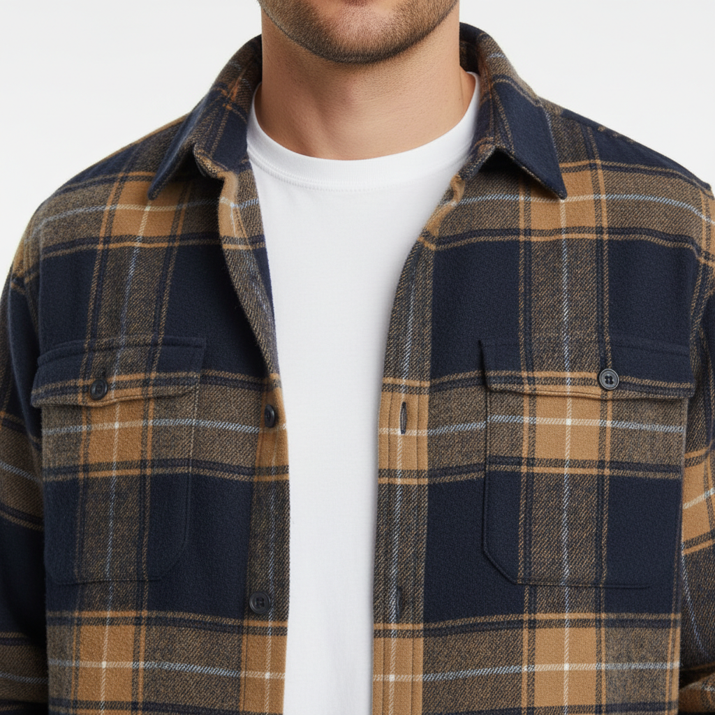 BELMONTE COTTON FLANNEL SHIRT