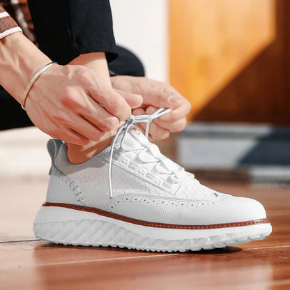 VALDONI LONDON LEATHER SNEAKERS