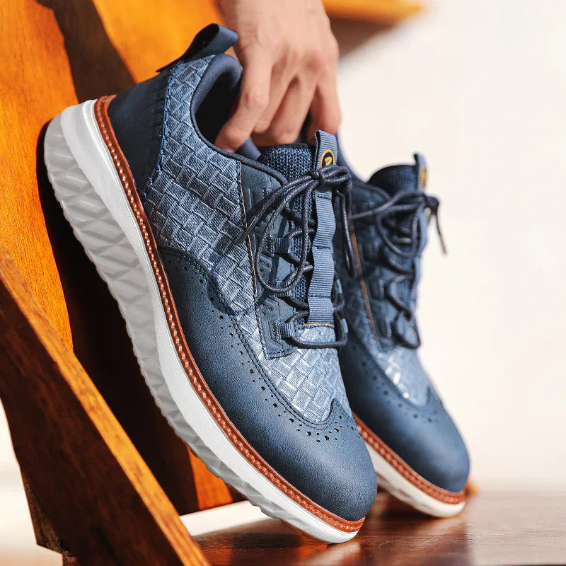 VALDONI LONDON LEATHER SNEAKERS